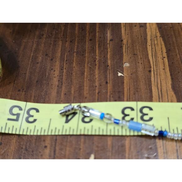 Set of 4 Hand beaded Necklaces-2 and Bracelets-2 Measurements in Pic - Picture 7 of 8